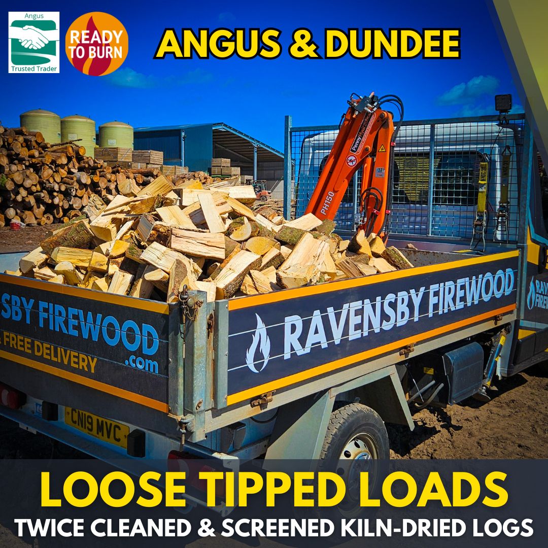 Loose Tipped Firewood - Trailer of Logs Delivered to Angus, Dundee & Errol