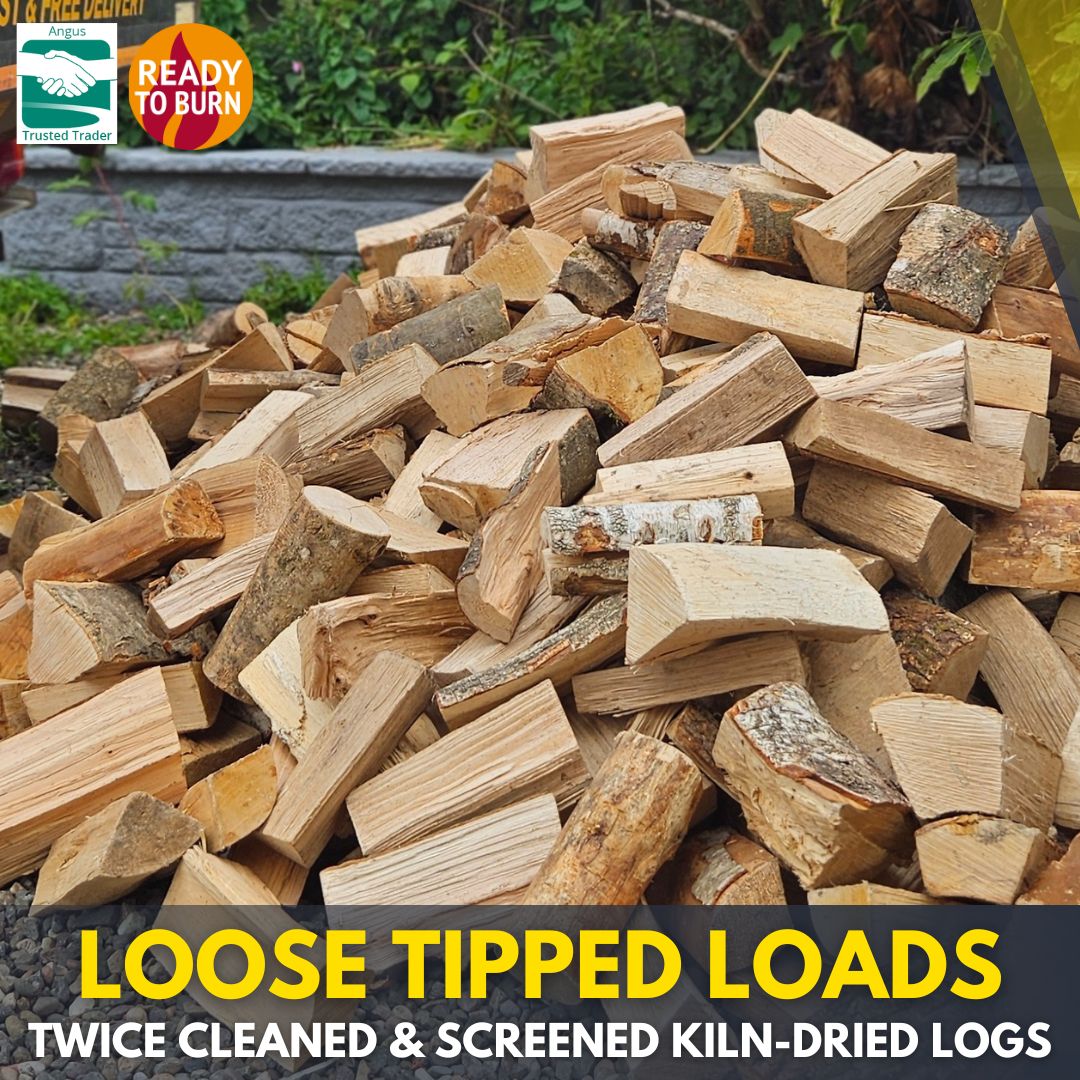 Loose Tipped Firewood - Trailer of Logs Delivered to Angus & Dundee