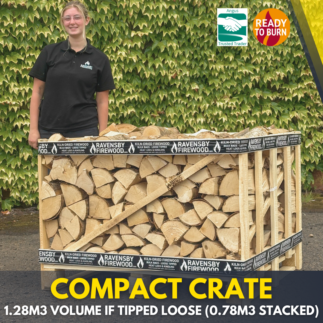 Kiln-Dried Ash Logs | Bulk Firewood Crates | Free Mainland UK Delivery
