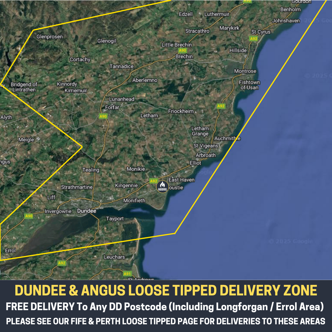 Loose Tipped Firewood - Trailer of Logs Delivered to Angus & Dundee