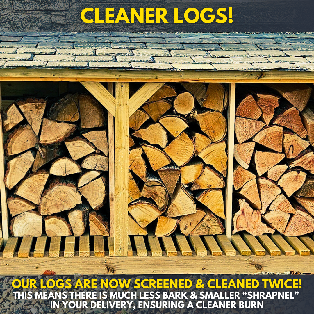 Large loose load of hardwood logs for stove or burner delivered in Cupar & Fife