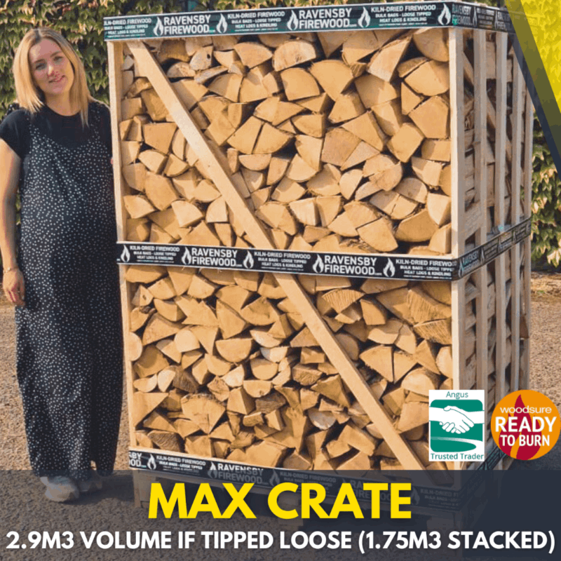 Kiln-Dried Ash Logs | Bulk Firewood Crates | Free Mainland UK Delivery