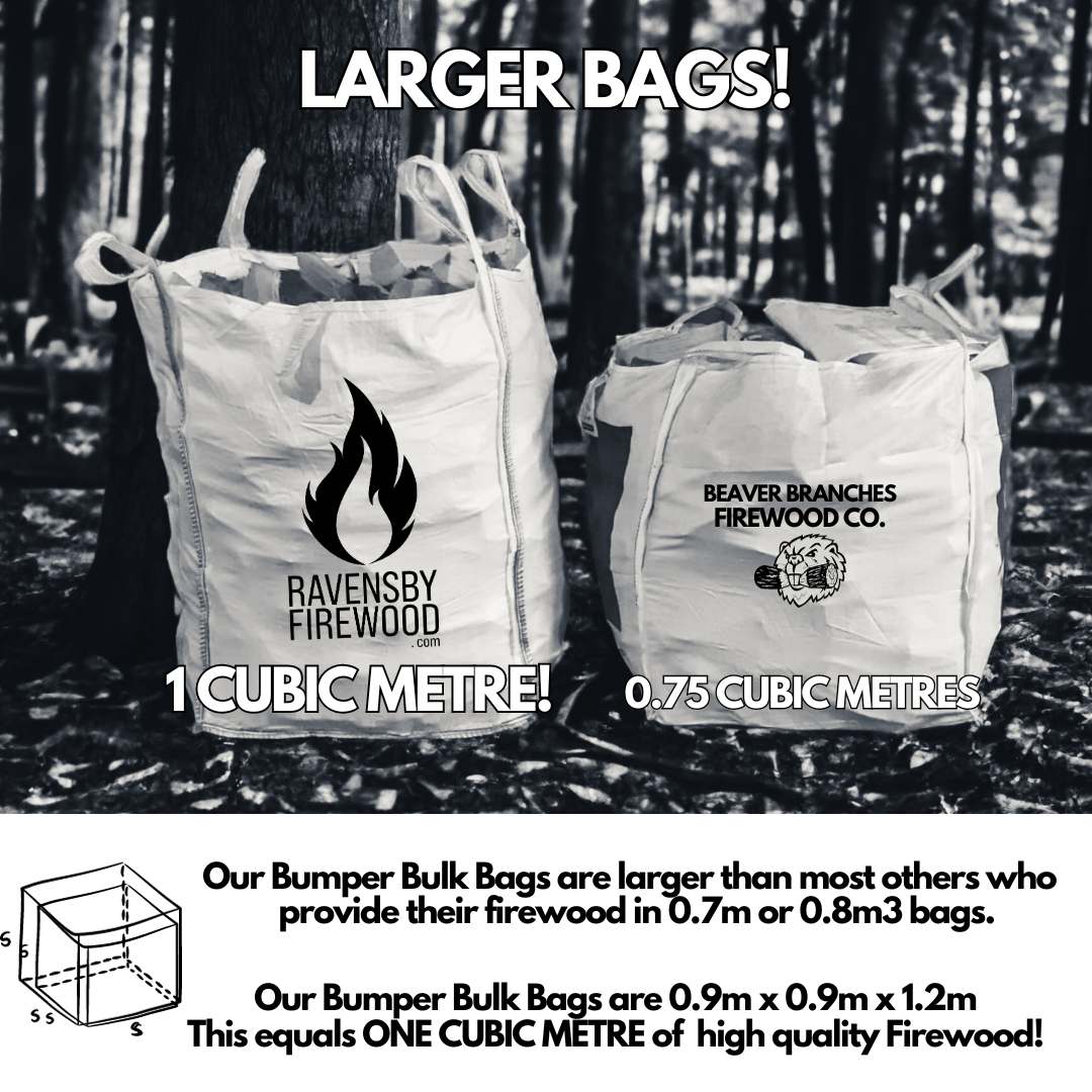 Bulk Bags of Kiln Dried Firewood Free Delivery to Angus & Dundee Ravensby Firewood