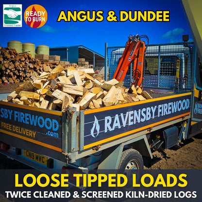 Loose Tipped Firewood - Trailer of Logs Delivered to Angus, Dundee & Errol