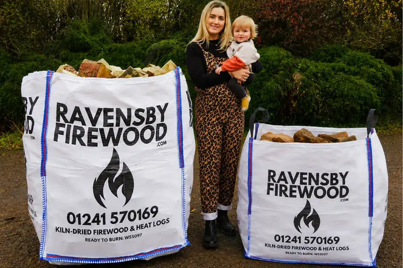 XL hardwood & builders bulk bag of kiln-dried logs for Forfar delivery