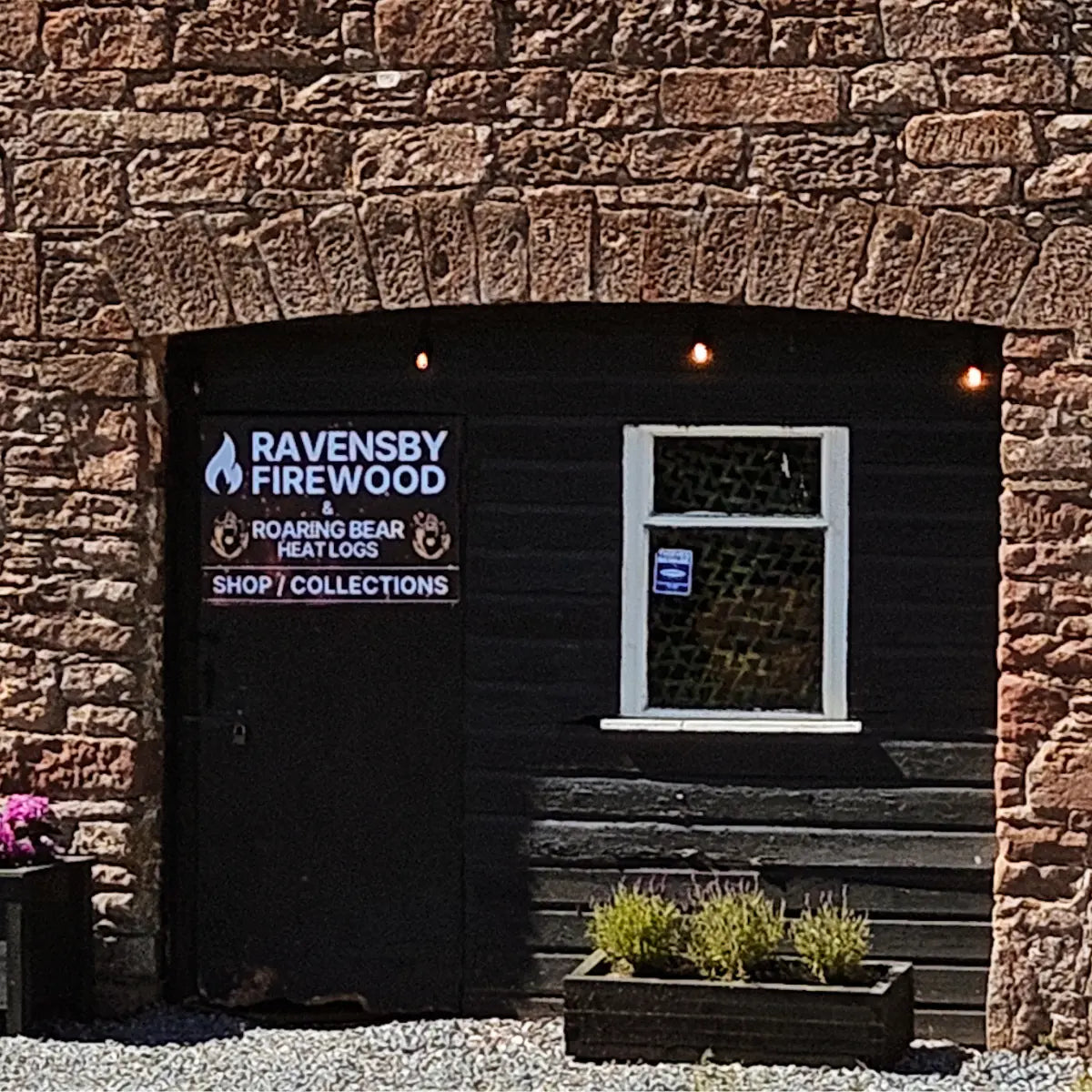 Firewood shop selling bags of logs to customers in Dundee and Angus
