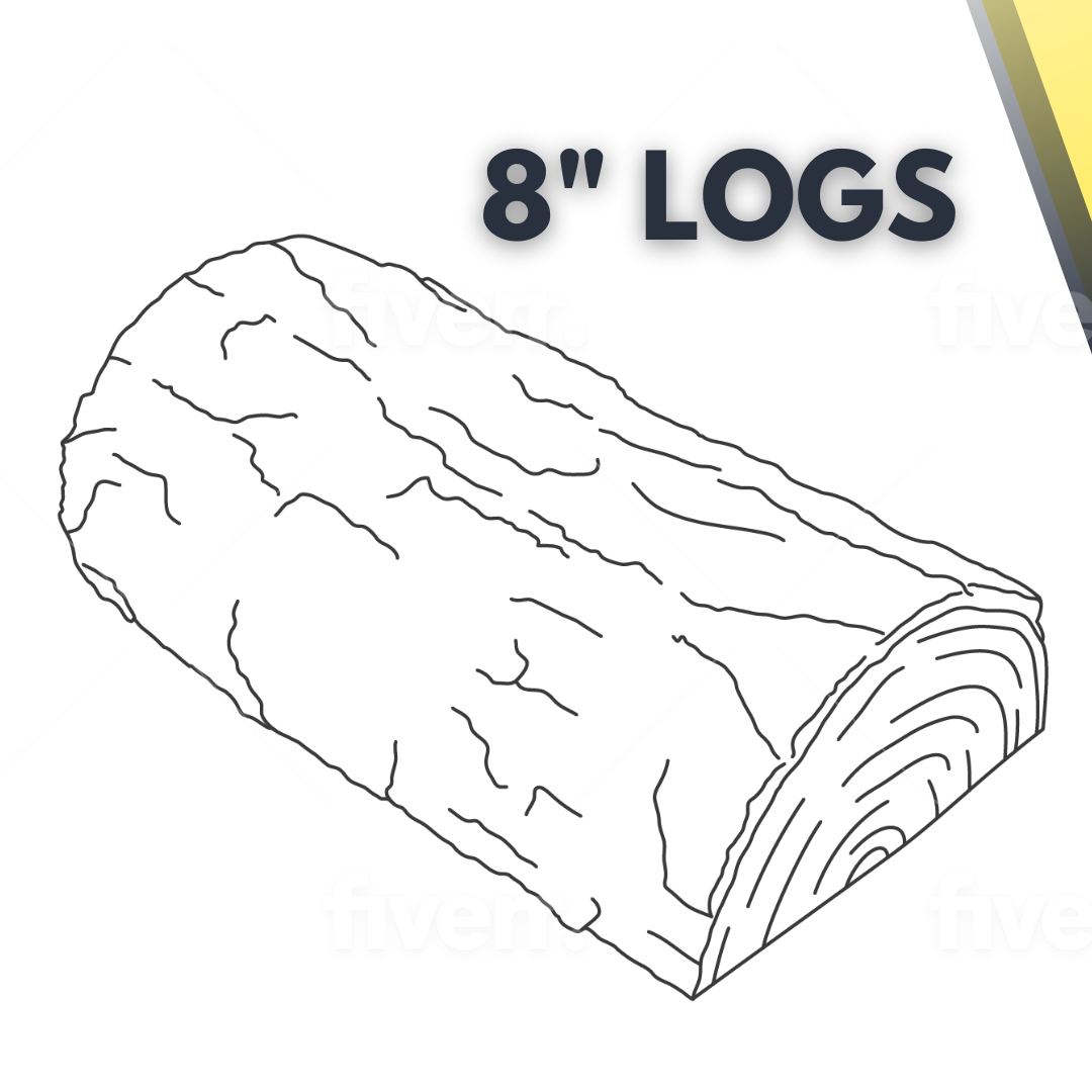 8" Logs
