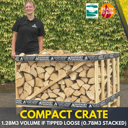 Kiln-Dried Ash Logs | Bulk Firewood Crates | Free Mainland UK Delivery