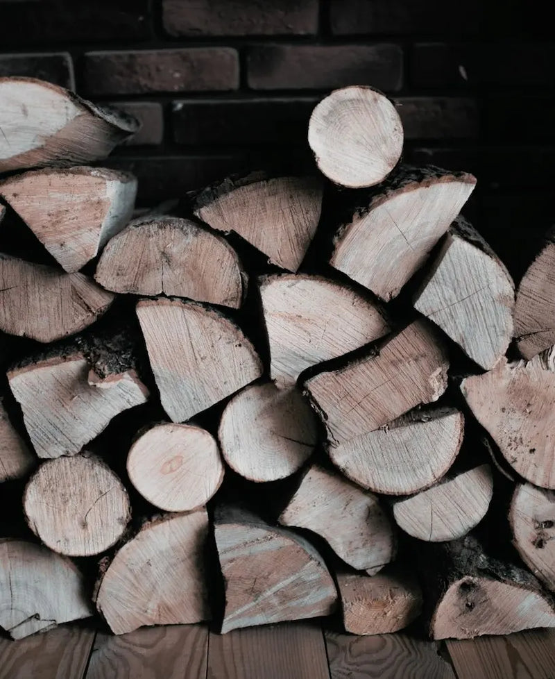 a neatly stacked kiln-dried firewood load for delivery in Arbroath and Carnoustie