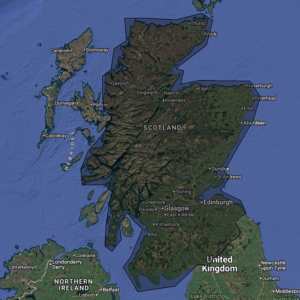 Firewood delivery map for mainland Scotland