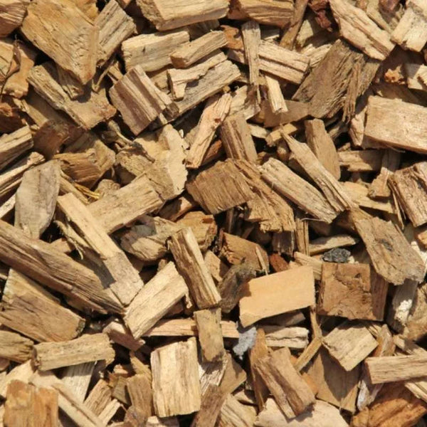Close-up of a pile of woodchips for delivery to Forfar